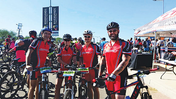 (Left to right): Claudio Darpin, Chantel Swart, Francois van der Merwe and Morne van der Merwe.